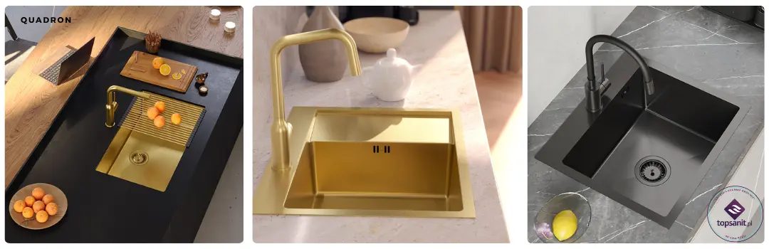 Quadron SteelQ zlewy stalowe